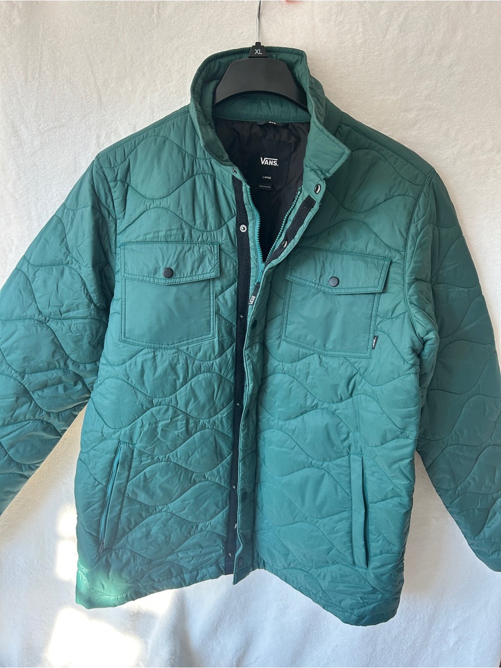 Vans Men’s Teal Quilted Puffer Jacket
